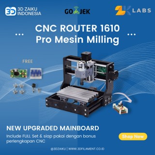 CNC Router 1610 Pro Mesin Milling PCB Laser 160x100x45 mm with Spindle